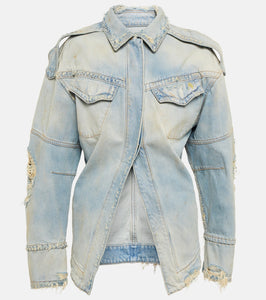 The Attico Distressed denim jacket