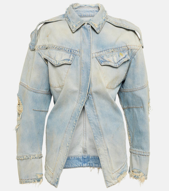 The Attico Distressed denim jacket