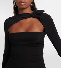 The Attico Donnie cutout jersey minidress