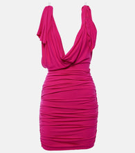 The Attico Draped jersey minidress. Attico 垂褶针织迷你连衣裙