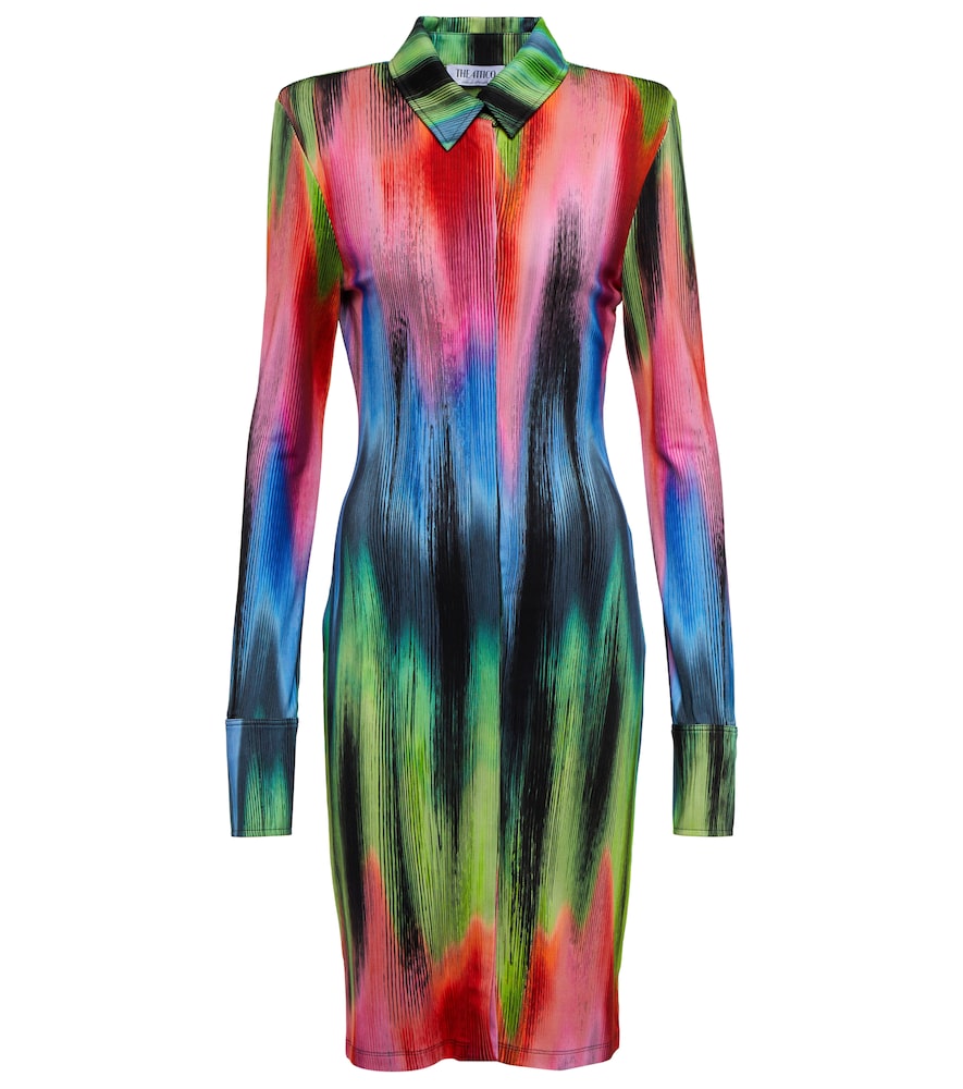 The Attico Elton printed shirt dress. Attico Elton 印花衬衫裙
