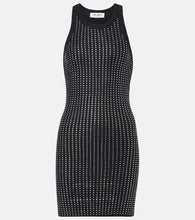 The Attico Embellished cotton minidress