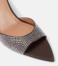 The Attico Ester 95 embellished satin mules