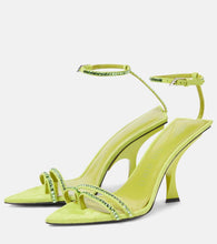 The Attico Ester embellished suede sandals