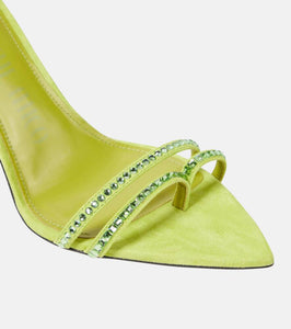 The Attico Ester embellished suede sandals