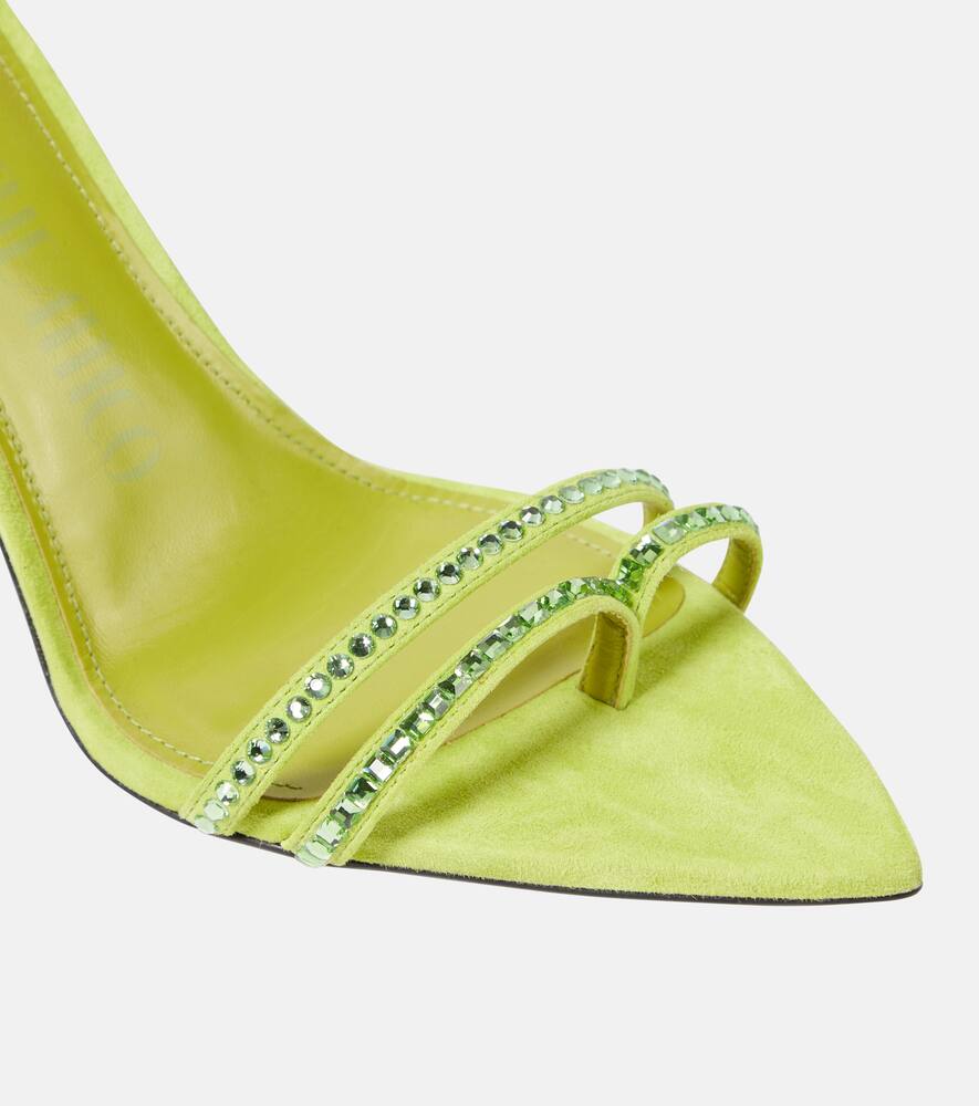 The Attico Ester embellished suede sandals