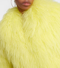 The Attico Faux fur cropped coat