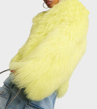 The Attico Faux fur cropped coat