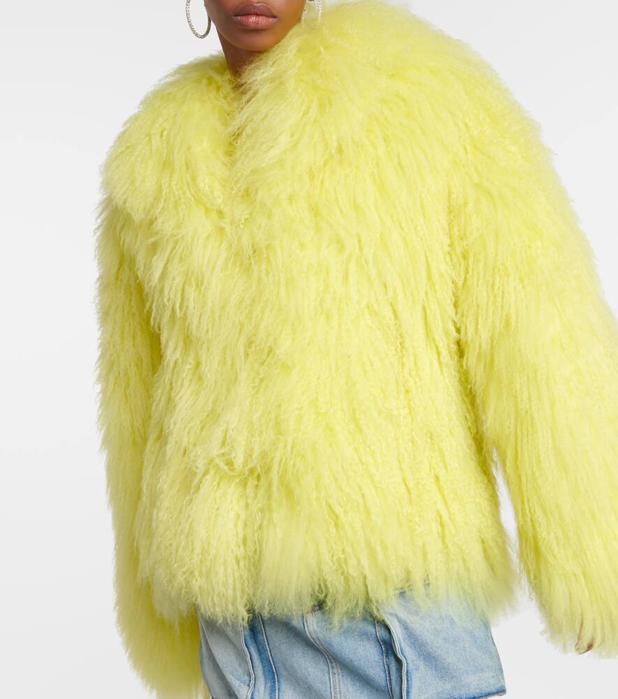 The Attico Faux fur cropped coat
