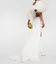 The Attico Feather-trimmed gown