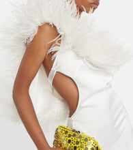 The Attico Feather-trimmed gown