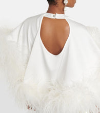The Attico Feather-trimmed gown
