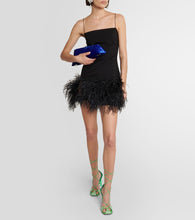 The Attico Feather-trimmed minidress
