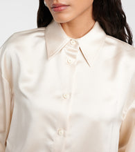 The Attico Feather-trimmed satin gown