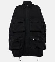 The Attico Fern oversized cotton canvas jacket