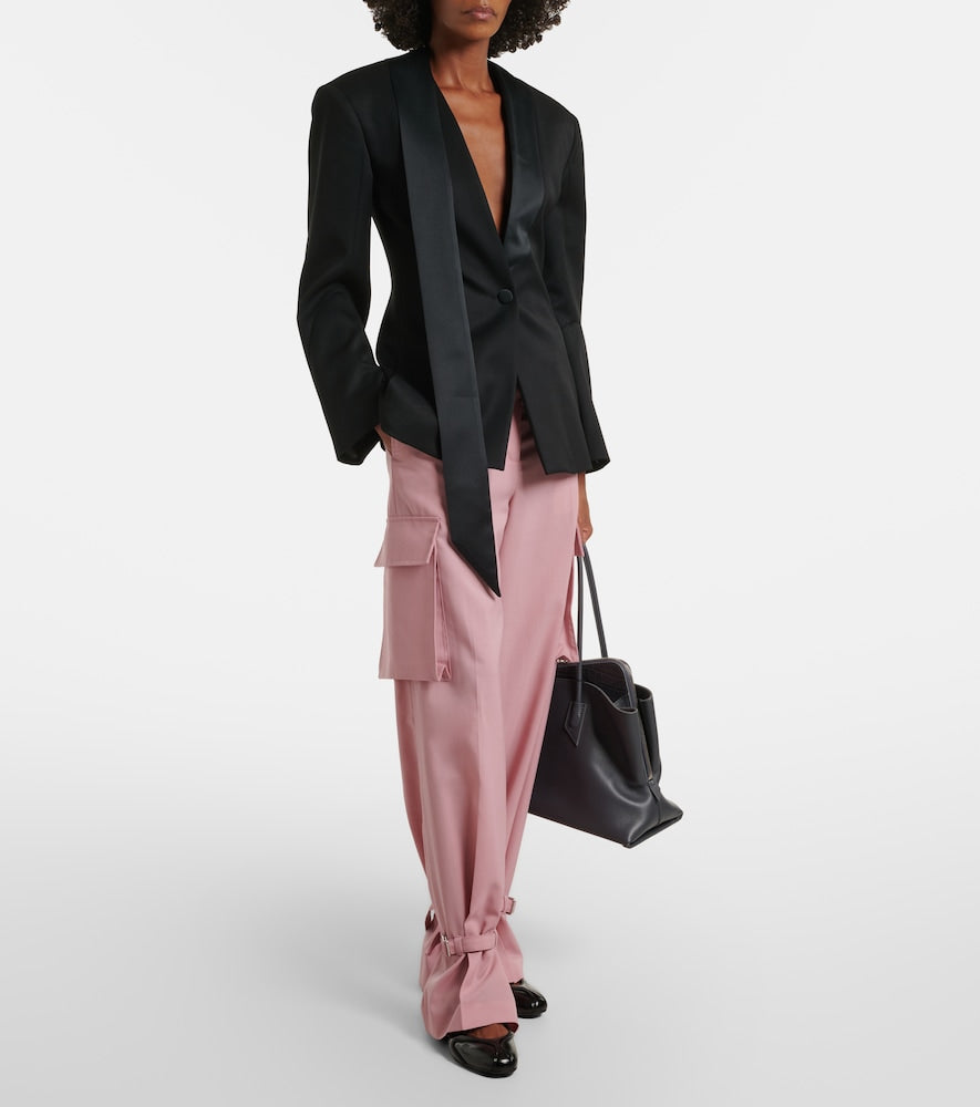 The Attico Floor 01 patent leather ballet flats
