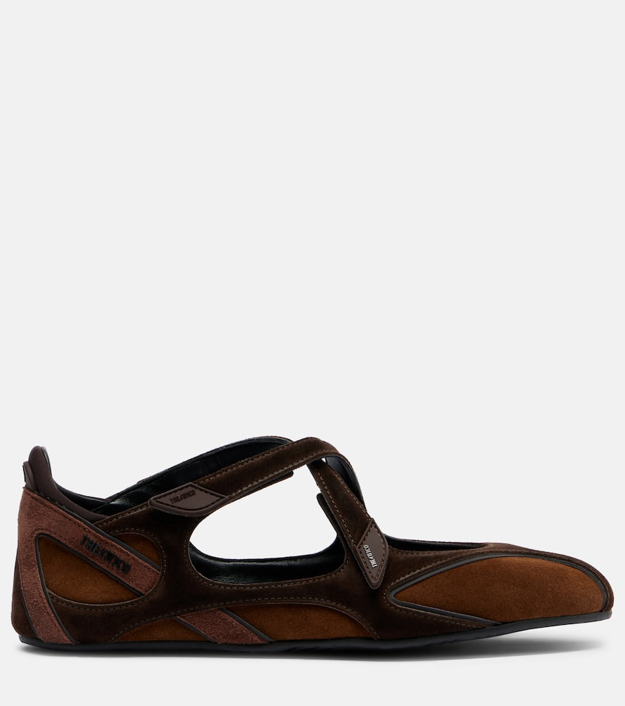 The Attico Floor 01 suede ballet flats