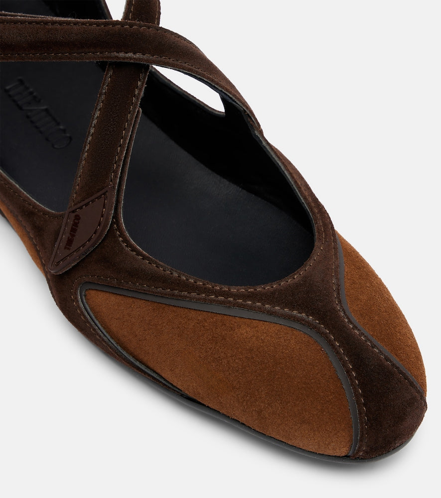 The Attico Floor 01 suede ballet flats