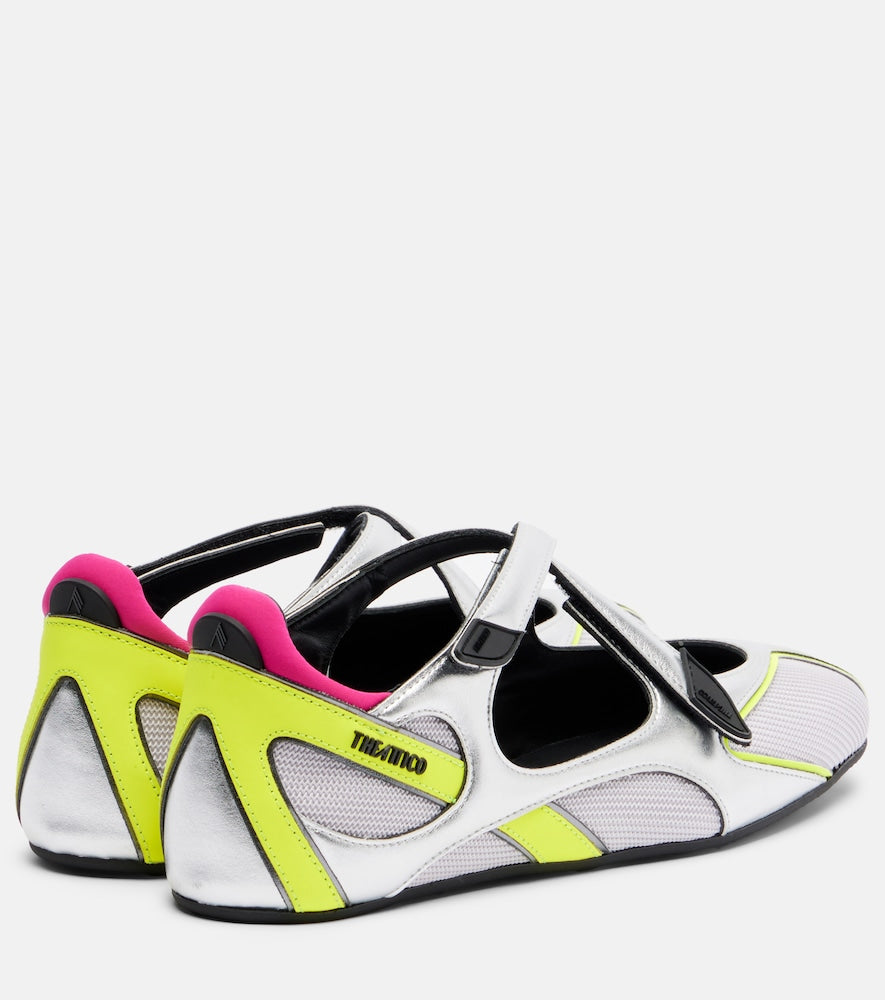 The Attico Floor01 metallic ballet flats