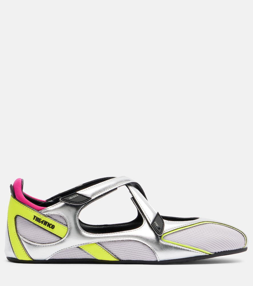 The Attico Floor01 metallic ballet flats