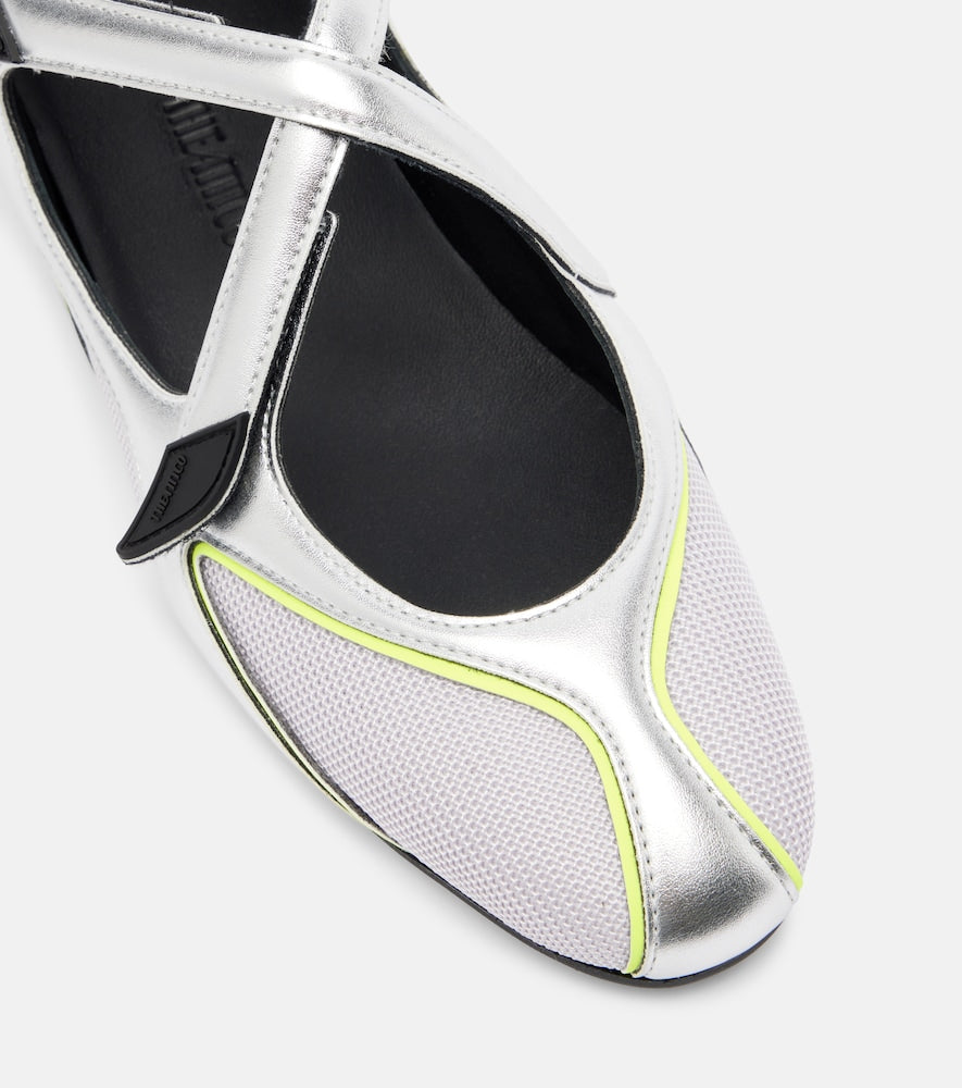 The Attico Floor01 metallic ballet flats