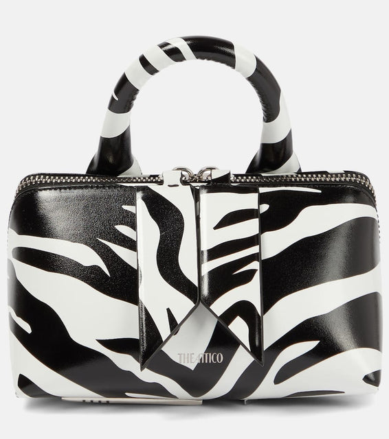 The Attico Friday Mini zebra-print leather tote bag. Shop The Attico Shoulder Bags for women now.