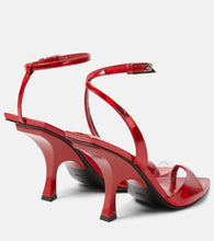 The Attico GG Mismatched 85 metallic sandals