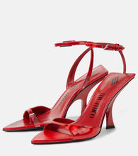 The Attico GG Mismatched 85 metallic sandals