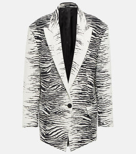 The Attico Glen jacquard blazer