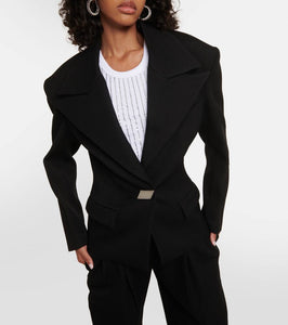 The Attico Glen wool-blend blazer