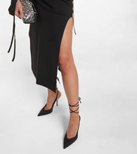 The Attico Greta off-shoulder halterneck dress