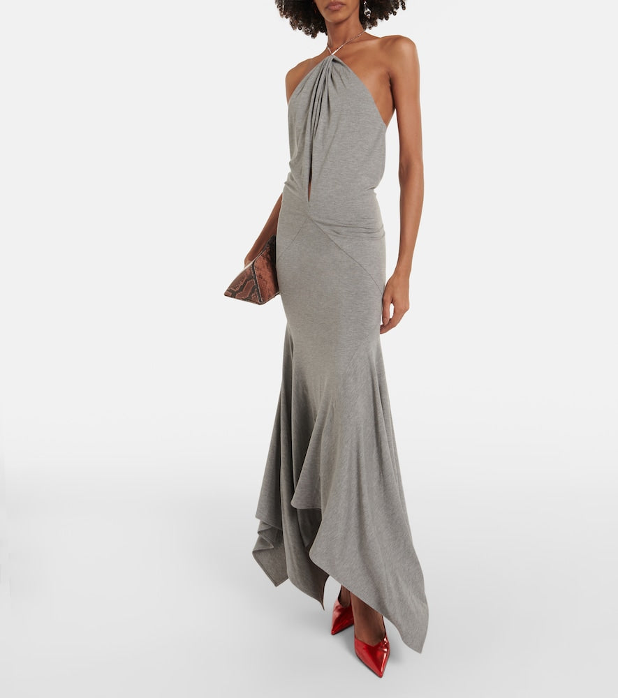 The Attico Halterneck maxi dress