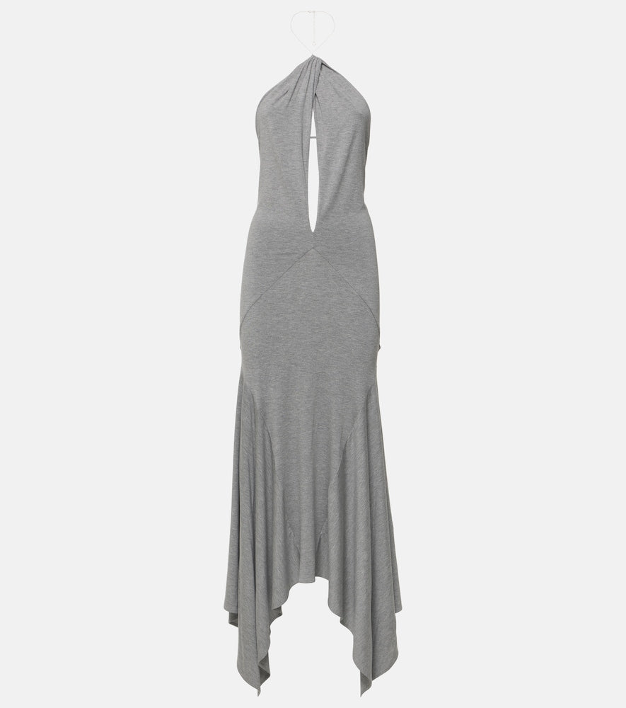 The Attico Halterneck maxi dress. Attico 露背长裙