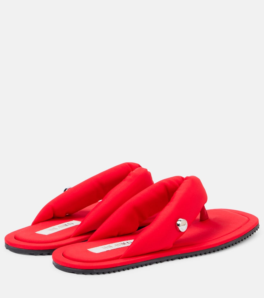 The Attico Indie canvas thong sandals