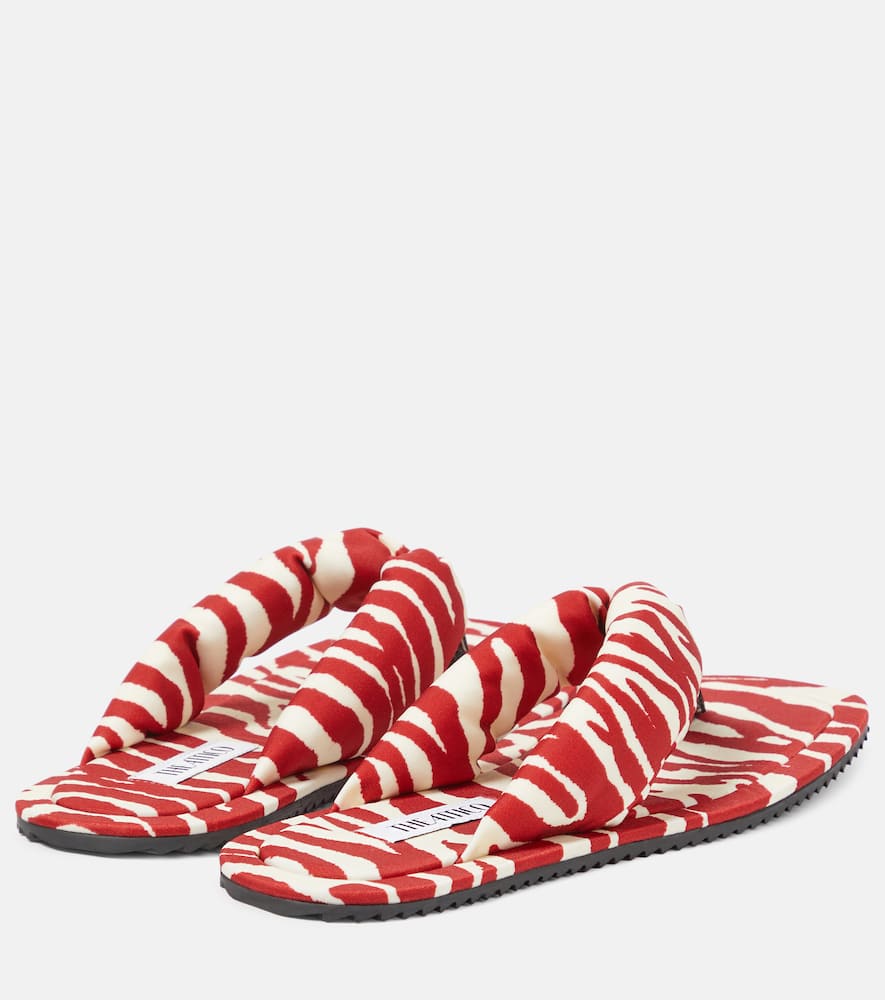 The Attico Indie zebra-print thong sandals
