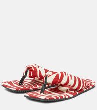 The Attico Indie zebra-print thong sandals