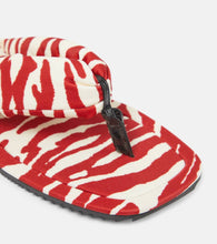 The Attico Indie zebra-print thong sandals