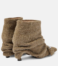 The Attico Juno 95 suede ankle boots