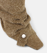 The Attico Juno 95 suede ankle boots