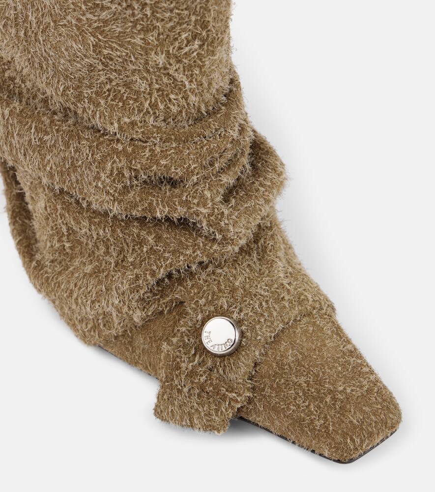 The Attico Juno 95 suede ankle boots