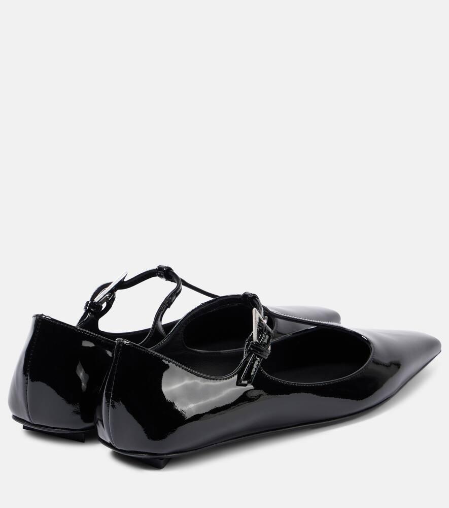 The Attico Juno leather ballet flats