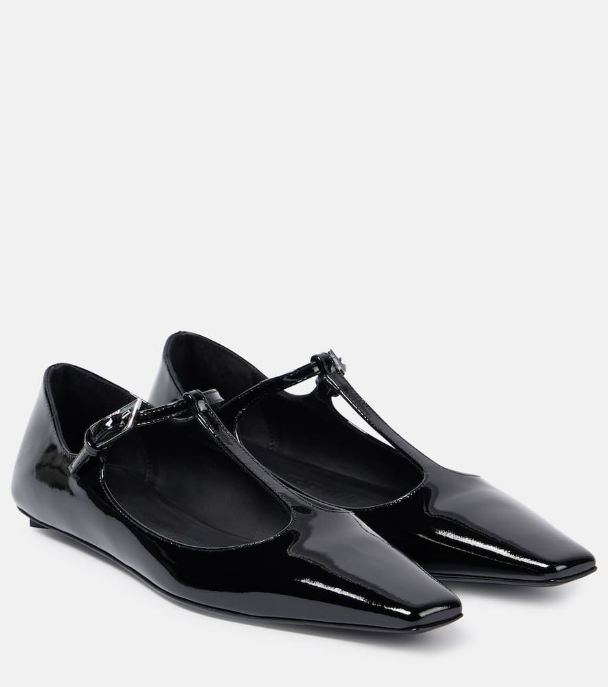 The Attico Juno leather ballet flats