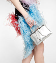 The Attico Keri feather-embellished minidress