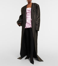 The Attico Leather maxi coat