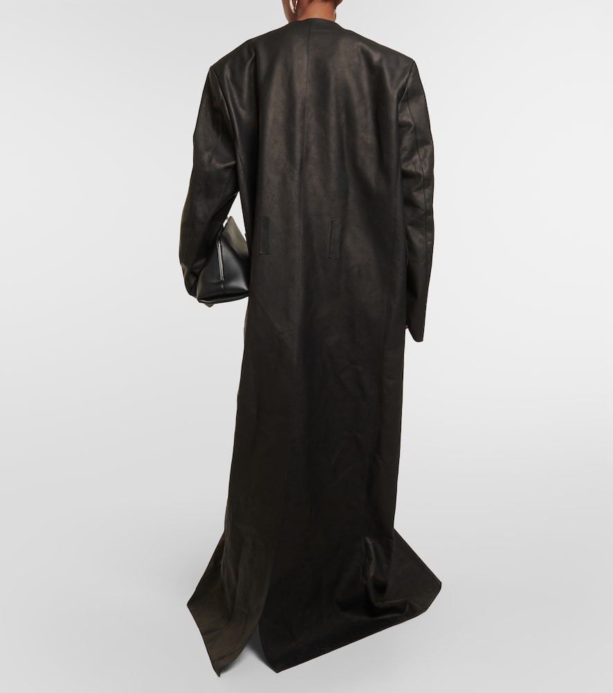 The Attico Leather maxi coat