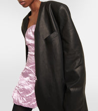 The Attico Leather maxi coat