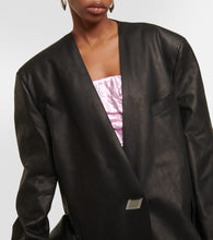 The Attico Leather maxi coat