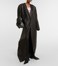 The Attico Leather maxi coat