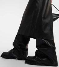 The Attico Leather midi dress