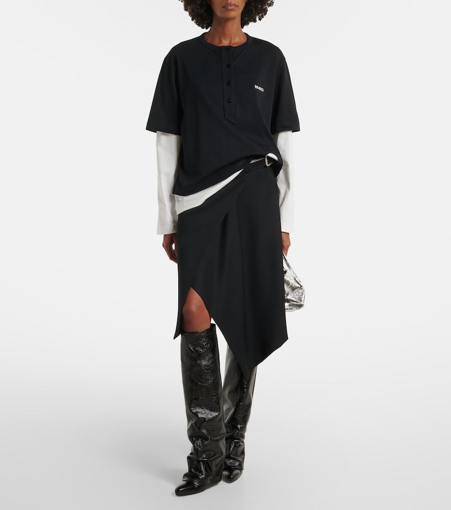 The Attico Leon patent leather knee-high boots